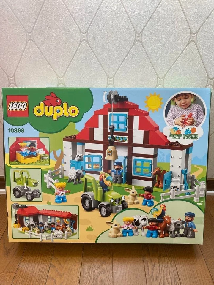 LEGO Duplo 10869 Farm Adventures granjero niños oveja cabra vaca gallo conejo - Imagen 2 de 3