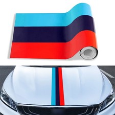 Deemars Car Hood Stripe Sticker 78x5.9 Color Stripes 78 X 5.9 Inch Bmw