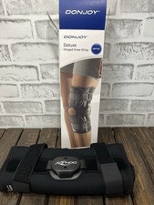 Donjoy Deluxe Hinged Knee Wrap Brace DRYTEX Adult XL Black 81-07588