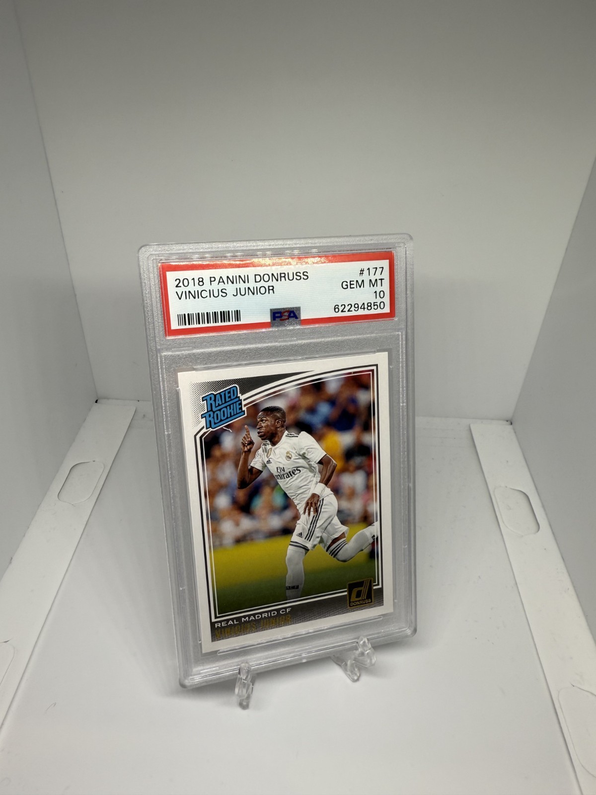 PSA 10 2018-19 Panini Donruss - Rated Rookie Vinicius Junior #177 (RC)