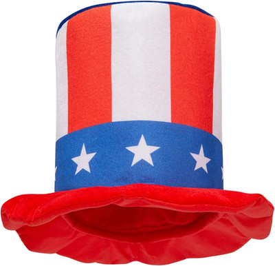 4Th of July Top Hat,American Patriotic Uncle Sam Top Hat for Adult Kids Independ