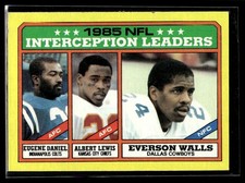 1986 Topps Eugene Daniel/Albert Lewis/Everson Walls #229