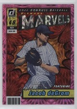 2022 Panini Donruss Marvels Pink Fireworks Jacob deGrom #M-6 19am