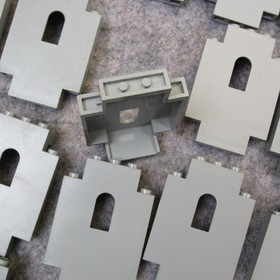 VINTAGE LEGO Knights Castle Wall Brick Pieces LOT 50 + BULK OLD GREY 6080 6073