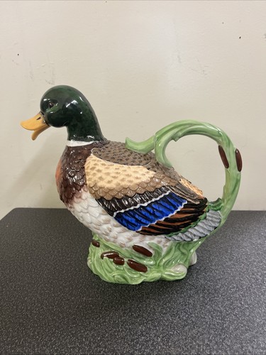 Lenox Riverwood Mallard Duck Tea Pot Teapot signed Catherine McClung Vintage - Picture 4 of 17