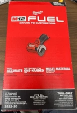 Milwaukee 2522-20 M12 FUEL Cordless 3 in. Compact Cut Off Tool - TOOL ONLY