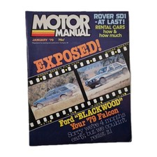 Motor Manual - Vintage Australian Automotive Magazine January 1979 Holden Ford