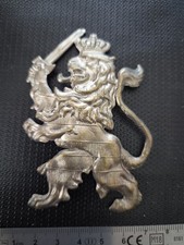 (2219) Zierrat Hessen Stehender L&ouml;wen mit Schwert f&uuml;r Pickelhaube oder Tschako