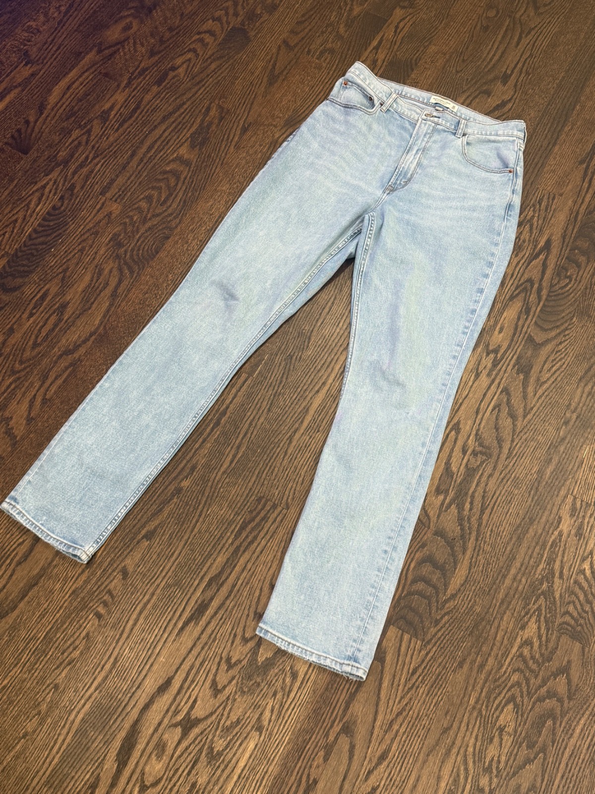 Abercrombie & Fitch Curve Love The 90s Slim Straight Ultra High Rise Size 30/10L