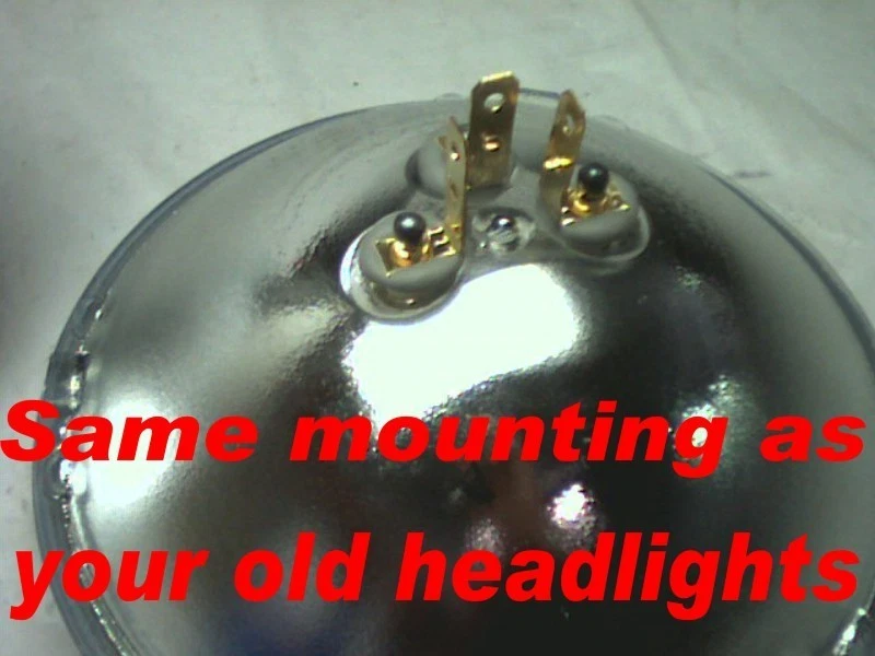 2 faros halógenos: Pontiac 1946 1947 1948 1949 1950. Foto 4 de 4