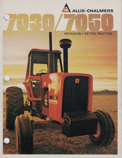 ALLIS-CHALMERS 7030/7050 TRACTORS 24 PAGE BROCHURE AED-307/7302