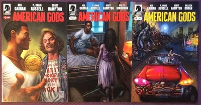 American Gods #2,3 & 4 (Dark Horse 2017) VF +/- condition