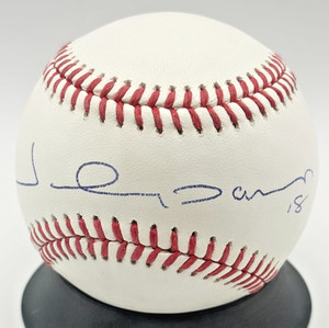 JOHNNY DAMON SIGNED BASEBALL - Rawlings OML (Beckett) MLB Yankees/Red Sox/Tigers