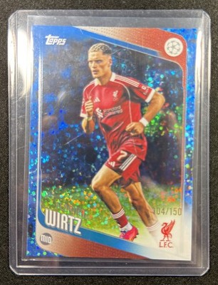 2025-26 Topps UCC Florian Wirtz #74 Blue Holo /150 Liverpool FC