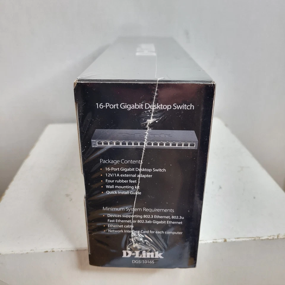 D-Link Ethernet Switch, 16 Port Gigabit Slim Switch Plug and Play, Unmanaged DGS - Image 2 of 4