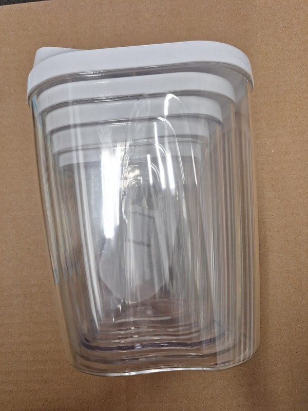 Set of 5 Pitchers - each pitcher different size, largest 9" x 7", appear unused