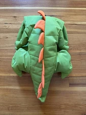 Fortnite Green Dinosaur Scaly Rex Backpack Orange Spikes Plush Schoolbag Travel