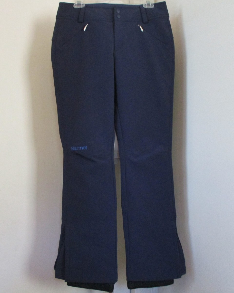 MARMOT WOMEN'S BLUE INSULATED ZIP POCKETS SKI SNOWBOARD WATERPROOF