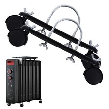 2x Roulettes Support de Poulie Mobile pour Radiateur ��lectrique Chauffage Acier