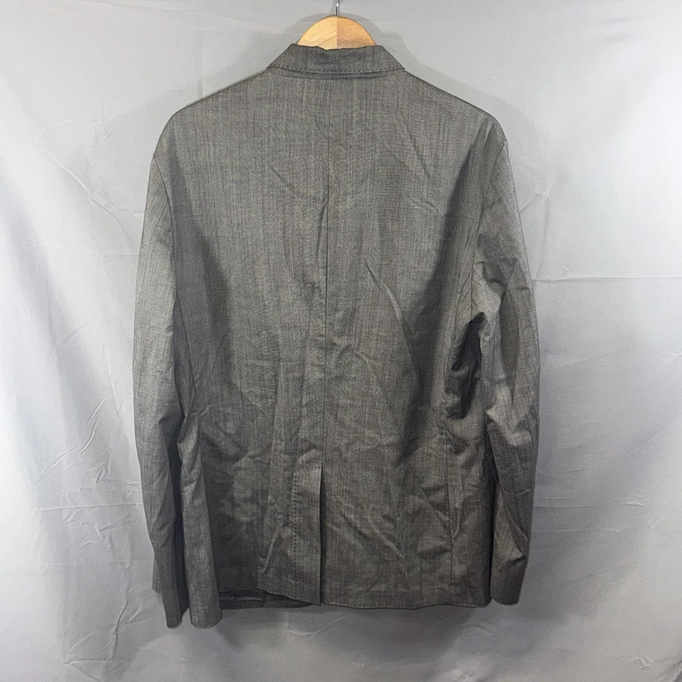 John Varvatos Blazer Mens 54 Made Italy Italian Wool Linen Sport Coat Jacket - Image 2 of 4
