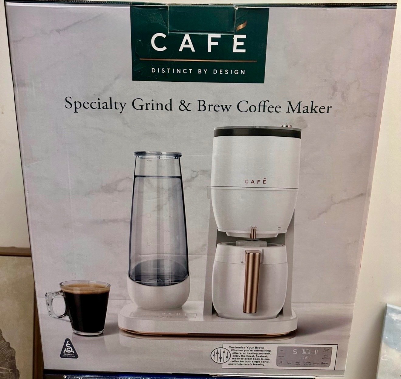 Caf&eacute; Specialty Grind and Brew Coffee Maker, 10 Cup Thermal 