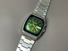 Orologio Uomo Vintage Ricoh Automatico Quadrante Verde Royal 32mm