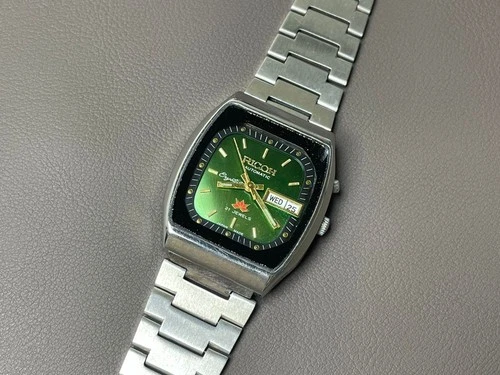 Vintage Ricoh Automatic Royal Green Dial 32mm Men's Watch