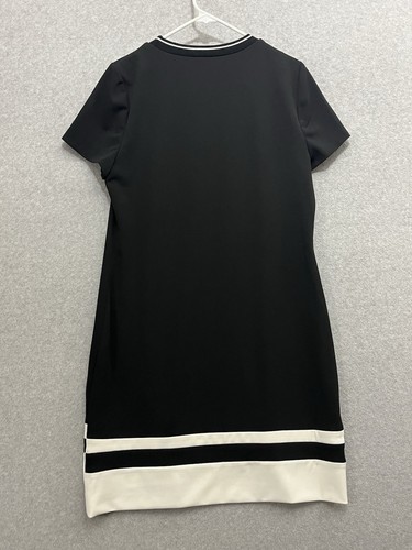 Vestido DKNY Mujer Grande Manga Corta Fiesta Picnic Algodón Funda $119 Etiqueta - Imagen 2 de 6