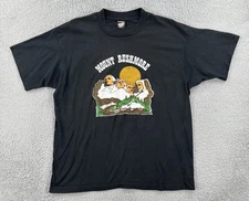 Vtg Screen Stars Best XL Black Single Stitch Shirt Made In USA Mount Rushmore 79