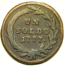 mw29548 Italian States - Milan  Un (1) Soldo 1777-S  Maria Theresa  KM#186