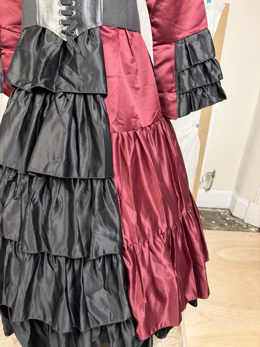 Gótico Victoriano Vampiro Vestido Conjunto Halloween Juegos con disfraces Conjunto Talla S Nuevo