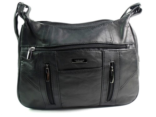 LADIES QUALITY REAL LEATHER CROSSOVER BODY SHOULDER BAG HOBO MESSENGER HANDBAG - Picture 2 of 24