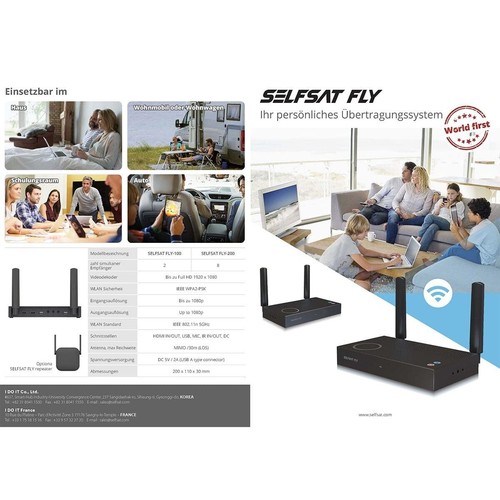 Selfsat Fly-100 Drahtloses Audio Video Übertragungssystem für 2 Teilnehmer - Bild 5 von 6