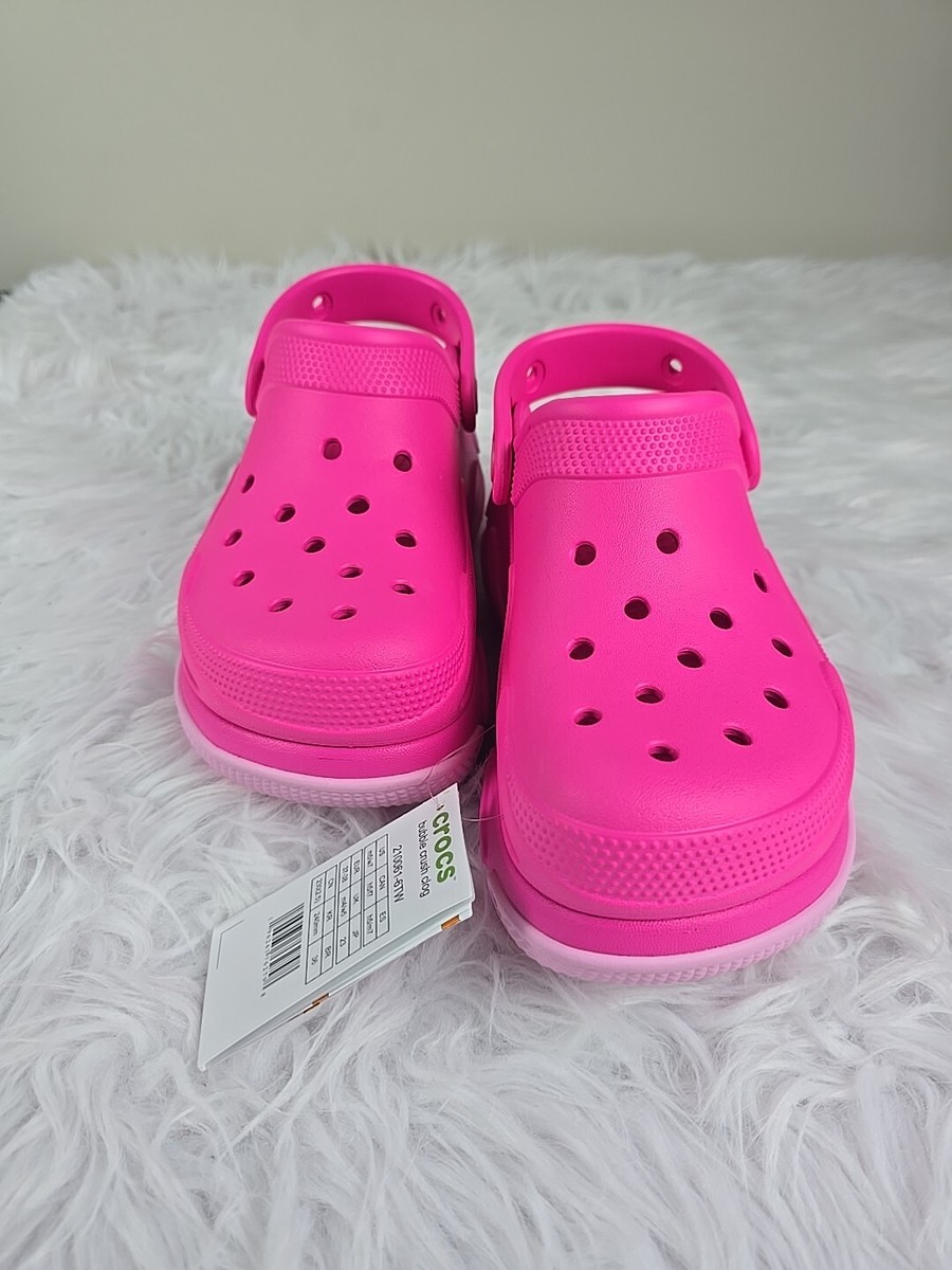 Crocs Bubble Crush Clog 210061 Pink Crush UNISEX Women's