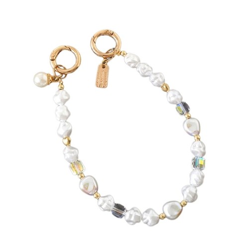 Fashionable Phone Lanyard Pearls Beaded Phone Wrist Strap Bag Charm Decoration - 第 4/11 張圖片