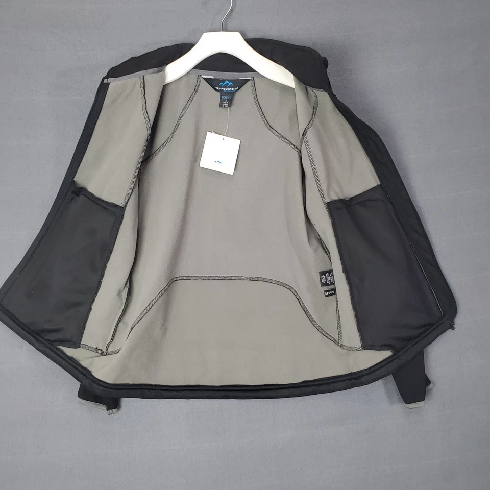 Chaqueta para mujer TRI-MOUNTAIN PERFORMANCE TALLA S forrada de lana negra al aire libre nueva con etiquetas Foto 3 de 4