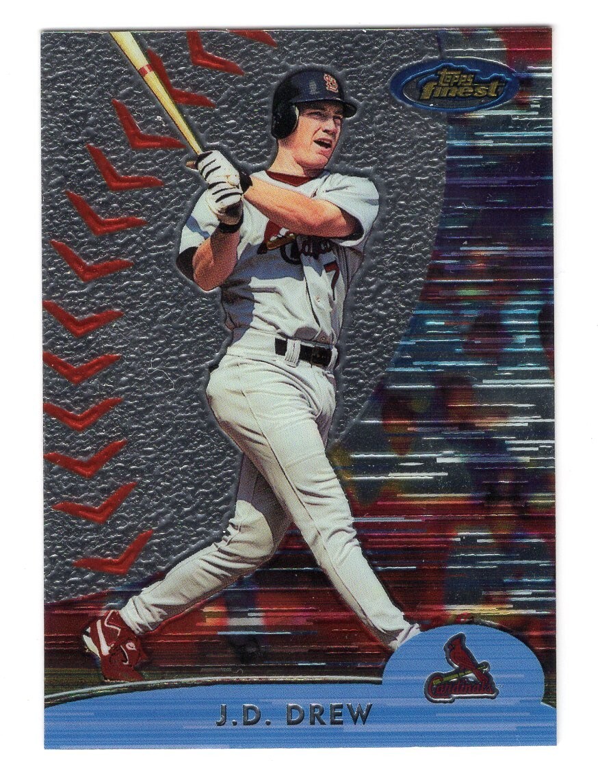 2000 Topps Finest J.D Drew #162 St. Louis Cardinals Baseball Card