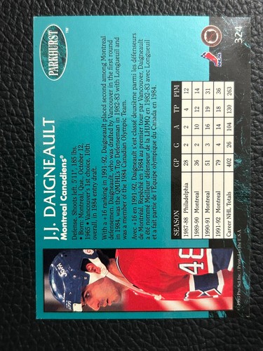 1993 Parkhurst 92-93 Hockey- - - Pick A Card -#10 - #325 NM/MT - Picture 214 of 216