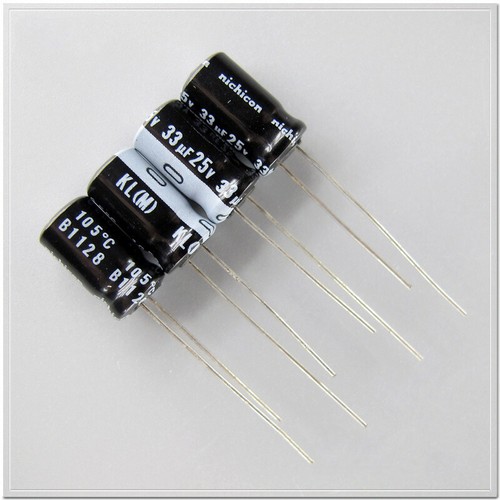 Condensador de baja fuga Nichicon serie KL 33uF/25V33uF 20 un./100 un. - Imagen 2 de 2