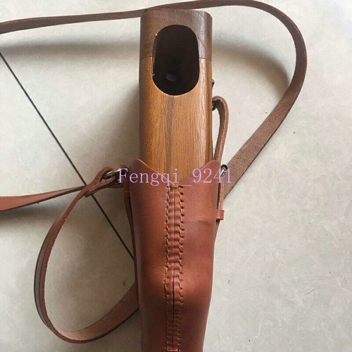 WWII German Mauser C96 Shoulder Holster Butt Cosplay Prop Brown Wood Box Holster - Picture 4 of 7
