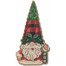 Gnome with Bells Cross Stitch Kit Mill Hill 2024 Jim Shore JS202416