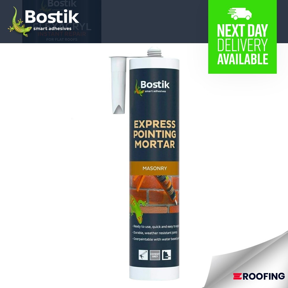 Bostik Express Cement Pointing Mortar Durable Masonry Repair - GREY 310ml