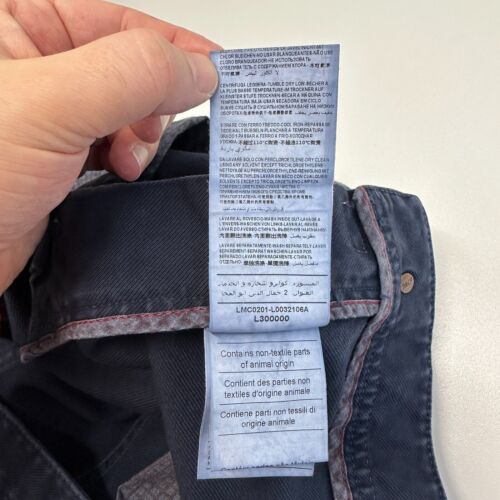 Marlboro Classics Pantaloni Chino Uomo W42 L33 Pantaloni Blu Regolari Conici Elasticizzati - Foto 17 di 19