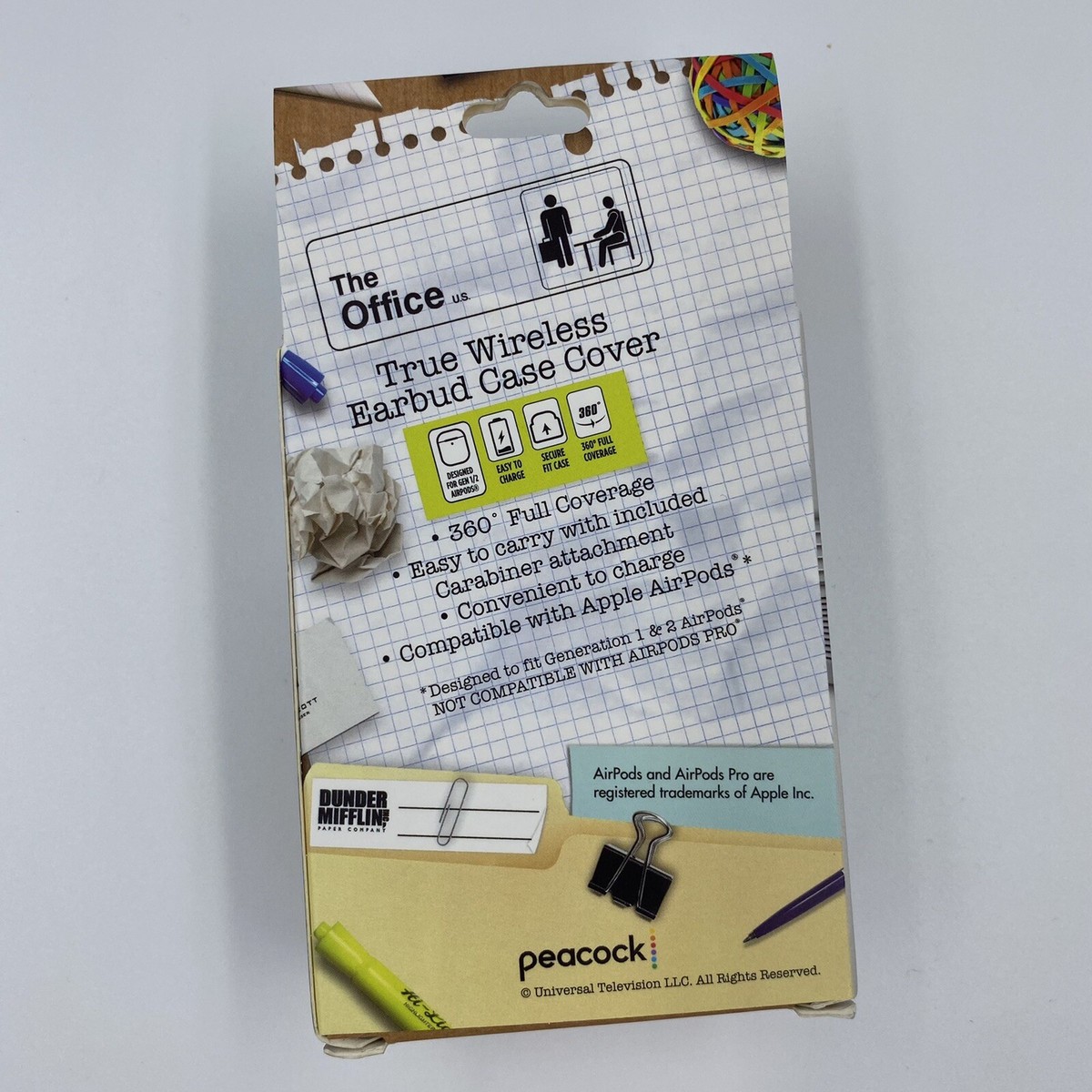 NIB The Office Dunder Mifflin Airpod Case