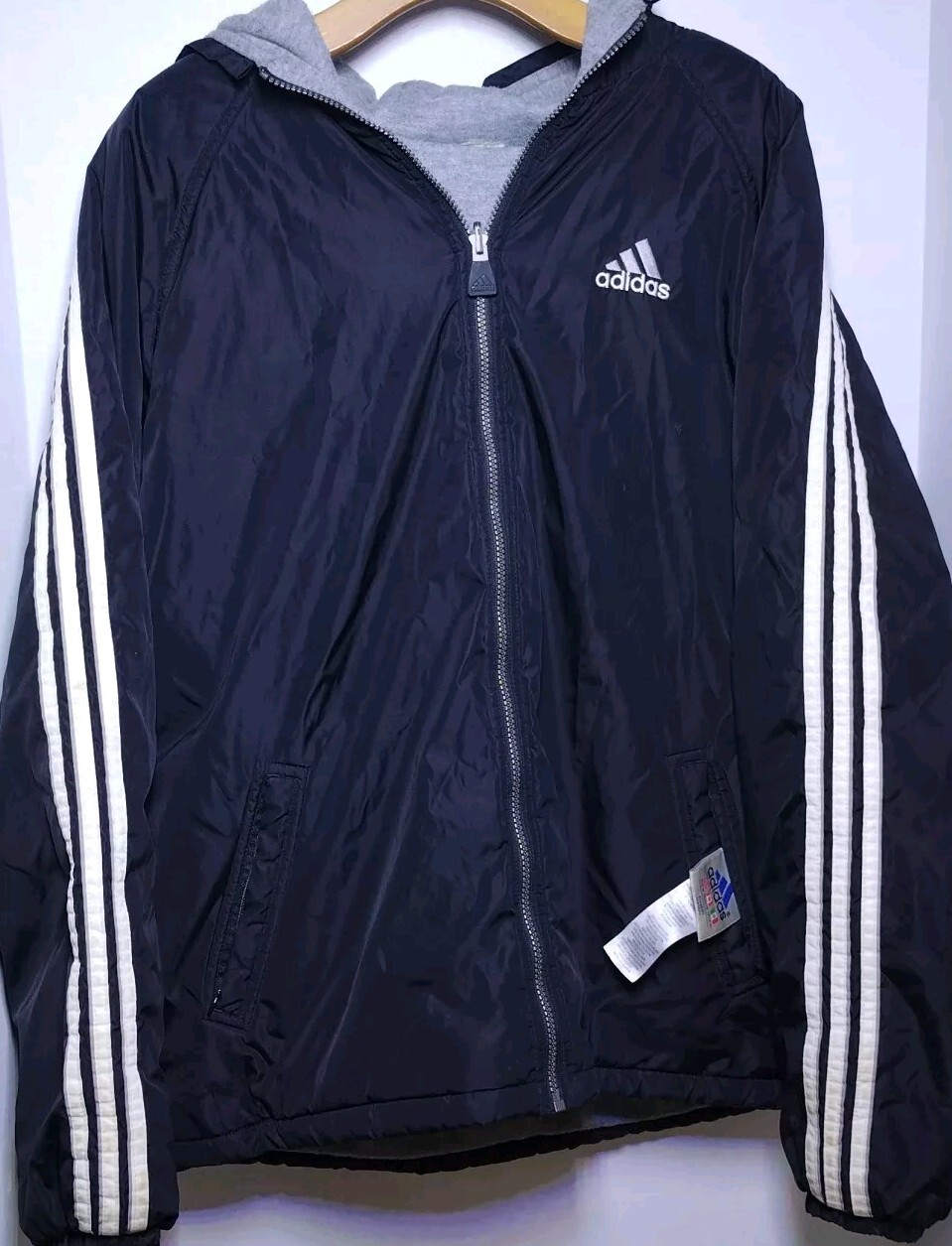 Adidas Medium Jacket Reversible Puffer style Hood… - image 3
