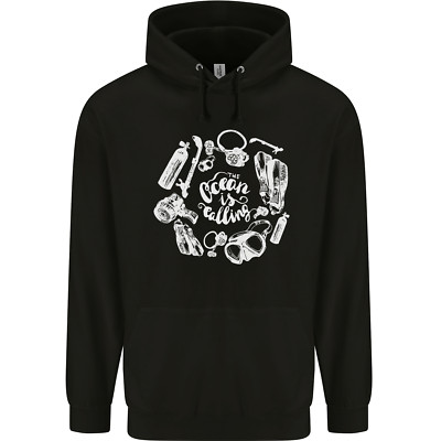 The Ocean Is Calling Tauchen Taucher Kinder Kids Hoodie