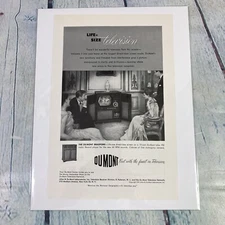 1949 Dumont Television TV Cabinet Vintage Print Ad/Poster Promo Art Magazine Pg
