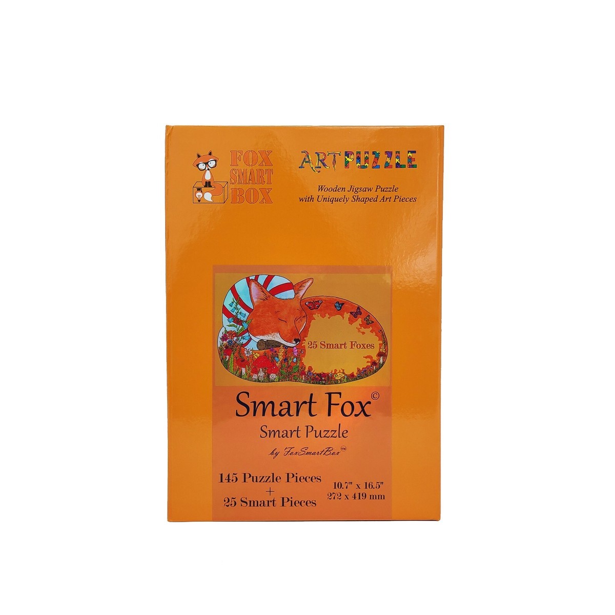 Puzzle In Legno Per Adulti FoxSmartBox 325 Pezzi - Sweety City, Arte Colorata, Anno 2024
