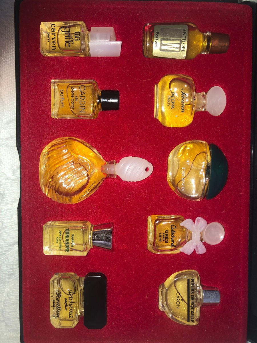 perfume 80's miniature collectible France LES MEILLEURS PARFUMS DE