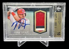 2018 Topps Dynasty Mike Trout Autograph Patches /10 BGS 10 PRISTINE AP-MT5